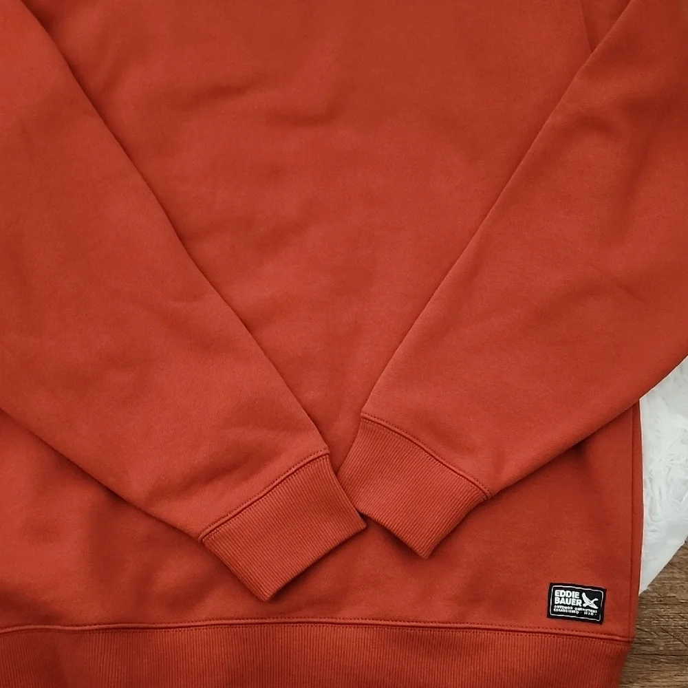 Eddie Bauer Men's Rust Crewneck Sweater NWT M Outdoor Casual Knit - Picture 3 of 7